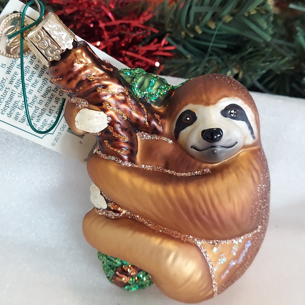 Old World Christmas Sloth Ornament